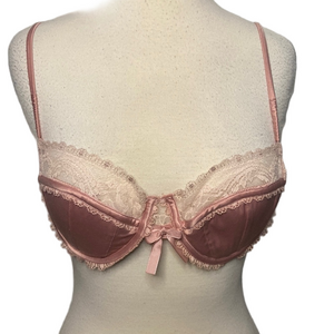 Victoria’s Secret Angels Silky Balconet Bra Dusty Pink 34C